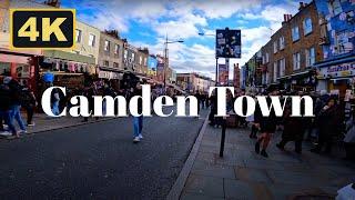 Camden Town, London, England - 4K Walk