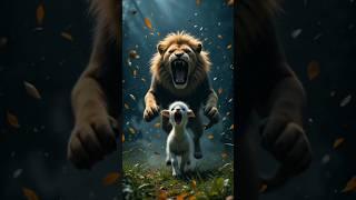 An emotional story of a Grandmother who saved a Baby Goat from a Lion #ai #grandmother #goat #lion