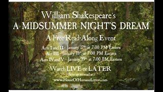 Midsummer Night's Dream Read Along Acts I and II