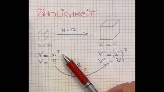 Ähnlichkeit bei Volumen von Körpern