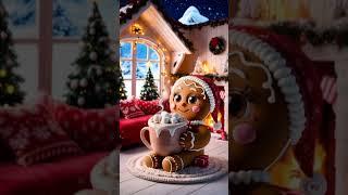 Gingerbread Man’s Cozy Cocoa Moment  | Holiday Vibes  #ChristmasCocoa #HolidayVibes