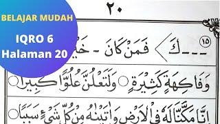 BELAJAR MENGAJI IQRO 6. BELAJAR MEMBACA IQRO 6 HALAMAN 20. JERNIH FULL HD.