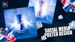 How to Design a Unique Red Bull Poster in Photoshop