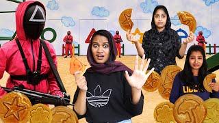 TRYING THE SQUID GAME SUGAR HONEYCOMB CHALLENGE  | മരണക്കളി  |PULLOTHI