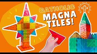 Building Things Inside the Church with Magna-Tiles!