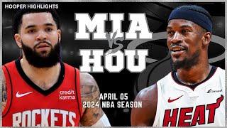 Miami Heat vs Houston Rockets Full Game Highlights | Apr 5 | 2024 NBA Season