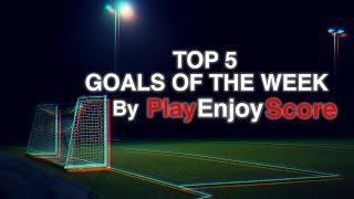 TOP 5 GOALS OF THE WEEK #1 BY PlayEnjoyScore. PES 2016 (PS4)