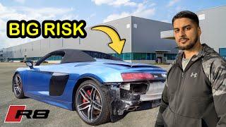 I BOUGHT A WRECKED AUDI R8 SPYDER NON RUNNER !