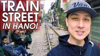 Walking Tour of "TRAIN STREET" in Hanoi | VIETNAM WALK