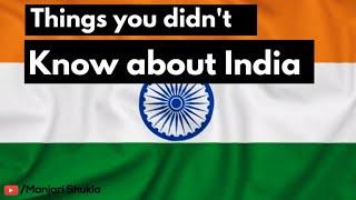 Things you didn't know about India | facts about India | OMG facts about India by Manjari Shukla
