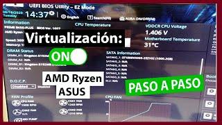 Cómo ACTIVAR la VIRTUALIZACIÓN en AMD Ryzen ASUS (2020) [¡Muy Fácil!]