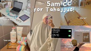 Waking up at 5AM for a week! | Finding peace in tahajjud & making it a habit