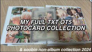 my full TXT OT5 album & soobin non album photocard collection 2024!