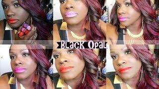 Black Opal Matte Lipstick: Lip Swatches and Review