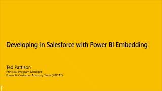 Power BI Dev Camp Session 13 Developing with Salesforce in Power BI Reports