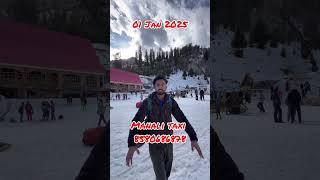 Solang valley me snow k mzzee // 01 Jan 2025 // Manali trip #solangvalley #mallroad #manali #likes