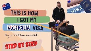 This is how I got my Australian  visa #tipsandtricks #stepbystep