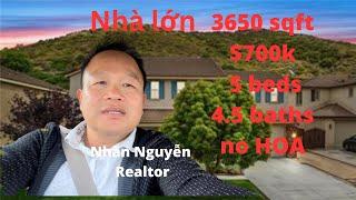 Nhà lớn trên 3600 sqft giá $700k ở thành phố Murrieta, miền nam California