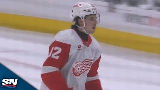 Red Wings' Marco Kasper Rips Home First Career NHL Goal