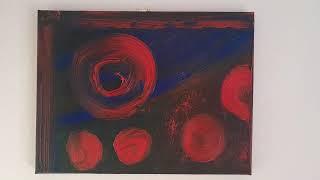 “The Eye Ball: A Vortex of Colour and Movement” Painting by Chris Ponton(See Description)#art#artist