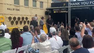 Greg Brown announces Dave Parker joining the Pirates Hall of Fame