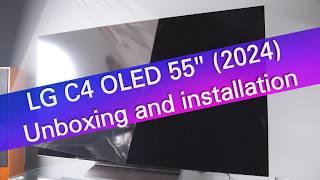 LG OLED C4 (2024) unboxing and installation