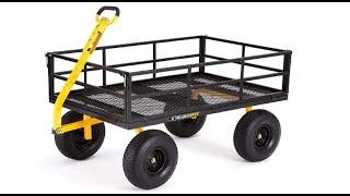 Gorilla Carts GOR1400-COM Heavy-Duty Steel Utility Cart with Removable Sides - Overview