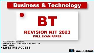 Business and Technology Full Exam  | ACCA_BT • ACCA_F1 | @financeskul