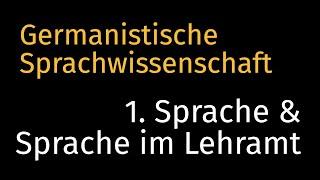 NEUE VERSION : LINK IN BESCHREIBUNG | Sprachwissenschaft (1) Sprache/Grammatik & Sprache im Lehramt