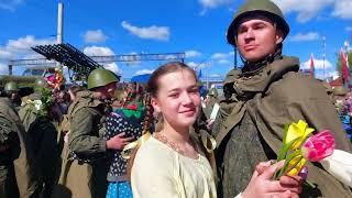День Победы 9 Мая 2025 года. 80-летие! 13-1ч. Военная техника! Лучшие моменты Праздника! Осиповичи.