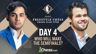 Freestyle Chess Grand Slam Paris: Ian v Vincent, Fabiano v MVL, Hikaru v Arjun Headline QFs Game 2