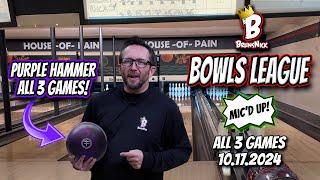 ALL PURPLE HAMMER! BrunsNick Bowls League! | HOUSE -OF- PAIN | 10.17.2024