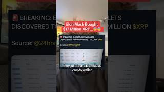 Elon Musk Bought $17 Million XRP…?