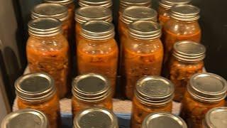 Making big batch taco soup for canning