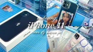 unboxing iphone 11 black 128 gb in 2023 set up , cases , aesthetic 