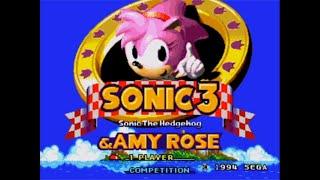 Sonic 3 And Amy! - Sonic The Hedgehog 3 & Knuckles (Rom Hack)