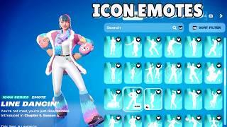 ALL ICON SERIES EMOTES & TIKTOK DANCES! (DALI)