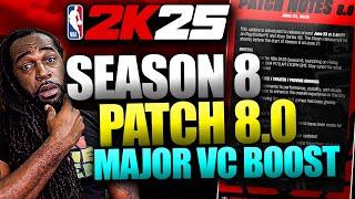 SEASON 8 Patch Notes Are HERE!  Huge VC Boost + Gameplay Changes | NBA 2K25 Update