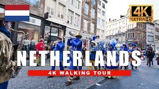  Maastricht, Netherlands Walking Tour - Carnival Historic City Centre | 4K HD 60fps