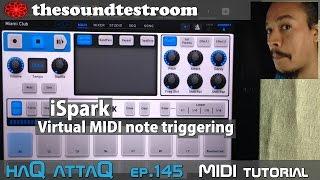 Arturia iSpark drum machine for iPad │ Virtual MIDI Note Triggering Tutorial - haQ attaQ 145