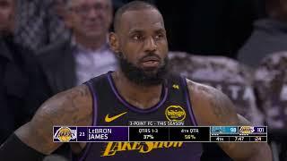 LeBron James on FIRE, Knocking Down 3 Straight Threes 