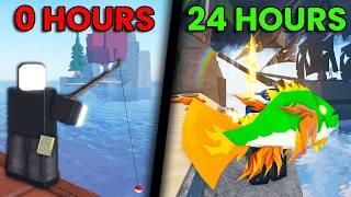 NOOB To PRO In UNDER 24 HOURS On FISCH Roblox!