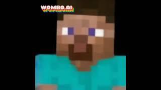 Steve (Minecraft) sings "Who let the dogs out" #shorts #womboai