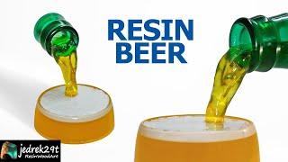 BEER  from Resin. How to pour Epoxy Beer / RESIN ART