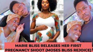 Moses bliss wife Marie shares her first pregnancy pictures as she's expecting twins