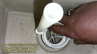 How to fix a leaking commode siphon.toilet flush syphon leakage repairing video