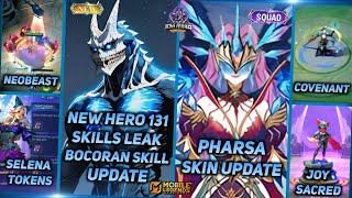 NEW HERO 131 FIGHTER UPDATE SKILLS/HERO MONSTER, PHARSA SKIN WINTER, NEOBEASTS - MLBB UPCOMING SKIN