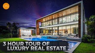 3 HOUR tour of the BEST LUXURY REAL ESTATE you CAN BUY | BILLIONAIRE HOMES tour