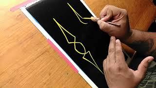 How to pinstripe: Simple Pinstriping Design #1