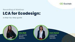 LCA for Ecodesign: A step-by-step guide